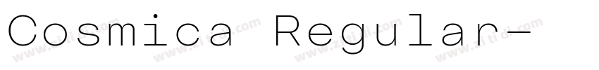 Cosmica Regular字体转换